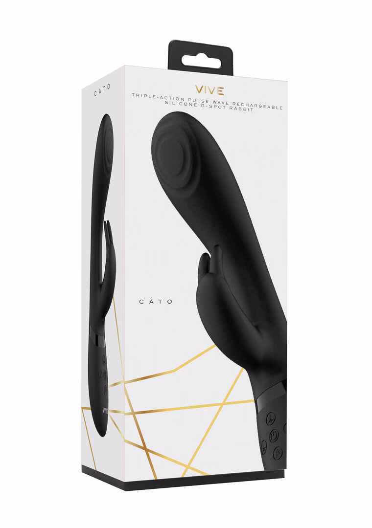 Cato - Pulse G-spot Rabbit - Black - 2