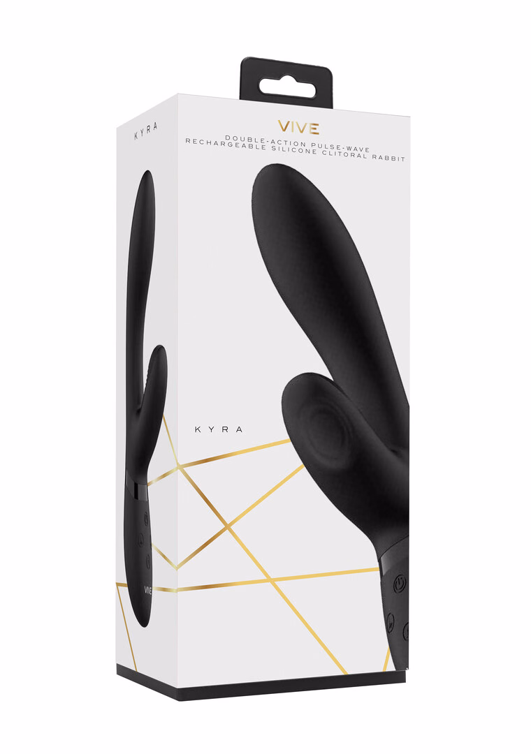 Kyra - Pulse Clitoral Rabbit - Black - 2