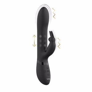 Amoris - Stimulating Beads Rabbit - Black