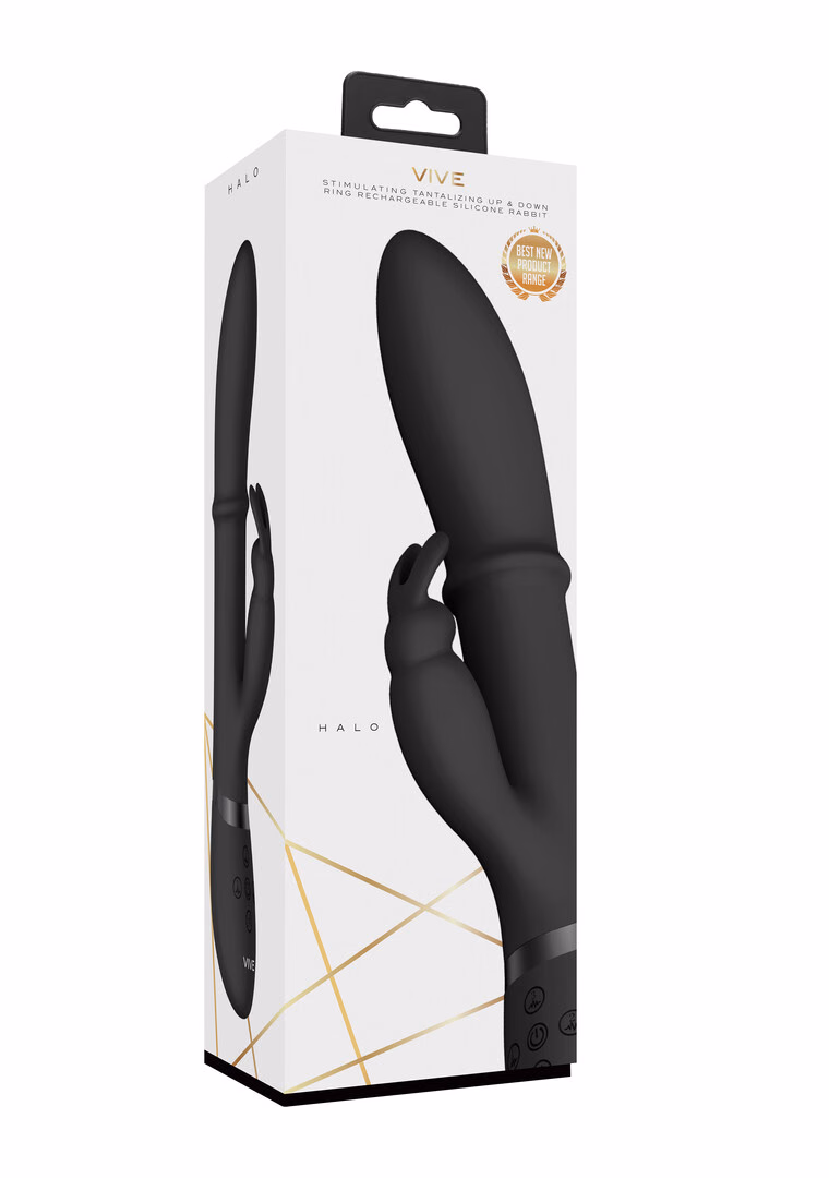 Halo - Ring Rabbit Vibrator - Black - 2