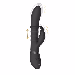 Halo - Ring Rabbit Vibrator - Black
