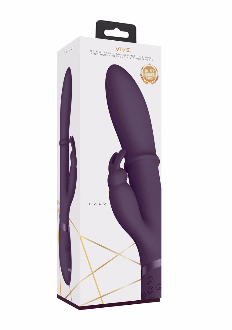 Halo - Ring Rabbit Vibrator - Purple - 2