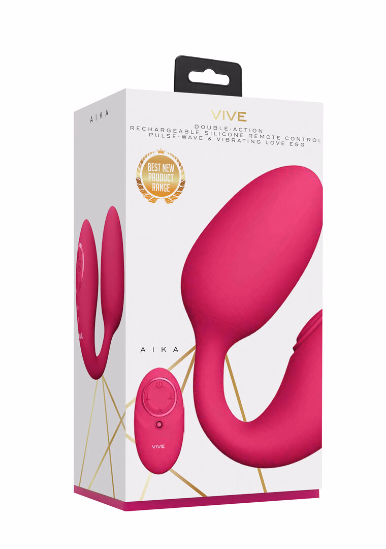 Aika - Pulse Wave Vibrating Love Egg - Pink - 2