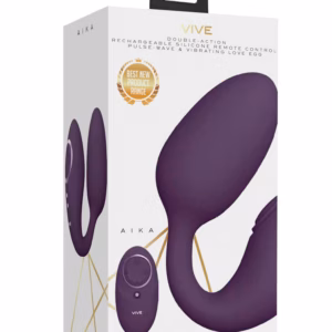 Aika – Pulse Wave Vibrating Love Egg – Purple – 2 Aika - Pulse Wave Vibrating Love Egg - Purple - 2