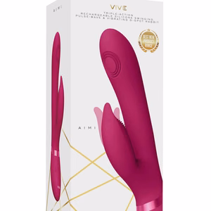 Aimi – Pulse Wave Vibrating G-Spot Rabbit – Pink – 2 Aimi - Pulse Wave Vibrating G-Spot Rabbit - Pink - 2