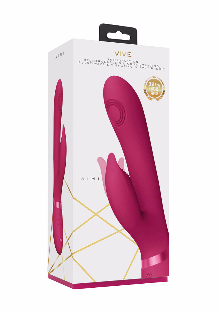 Aimi - Pulse Wave Vibrating G-Spot Rabbit - Pink - 2