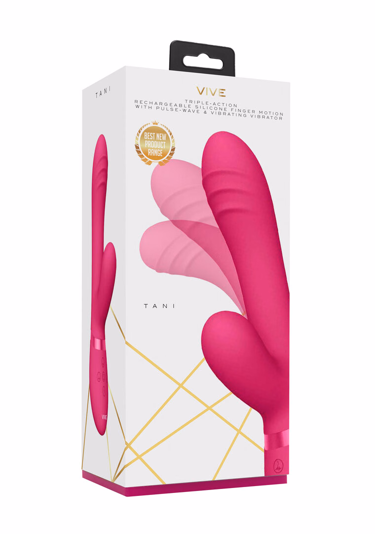 Tani - Finger Motion with Pulse-Wave Vibrator - Pink - 2