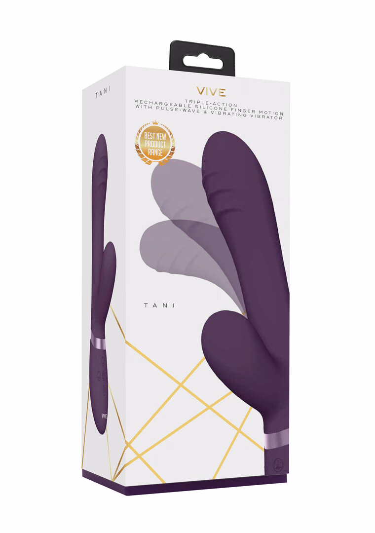 Tani - Finger Motion with Pulse-Wave Vibrator - Purple - 2