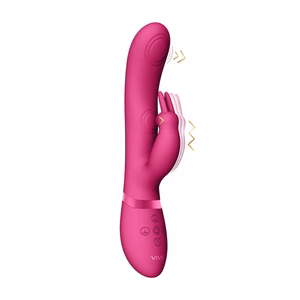 May - Dual Pulse-Wave  Vibrating C-spot  G-Spot Rabbit - Pink