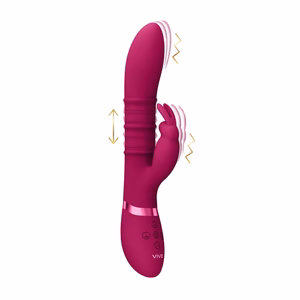 Sora - Up Down Stimulating Rings, Vibrating G-Spot Rabbit - Pink