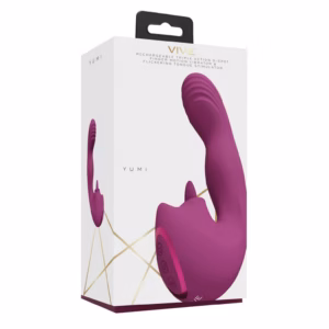 Yumi - Triple Motor G-Spot Finger Motion Vibrator and Flickering Tongue Stimulator - Pink - 2