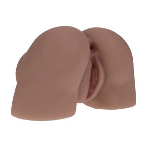 Bodyforms - Kaya Bloom - Dual Entry Vibrating Masturbator - 2,4 kg / 5.4 lbs - Brown