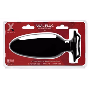 Finger Grip Plug #3 - Butt Plug with Finger Grip - Black - 2