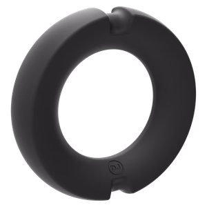 The Paradox - Silicone/Metal Cock Ring - 45mm - Black