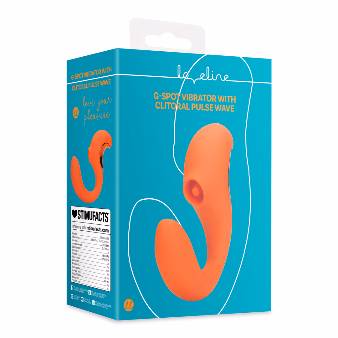 G-Spot Vibrator with Clitoral Pulse Wave - Untamed Orange - 2