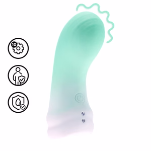 Smooth Finger Vibrator - Misty Green