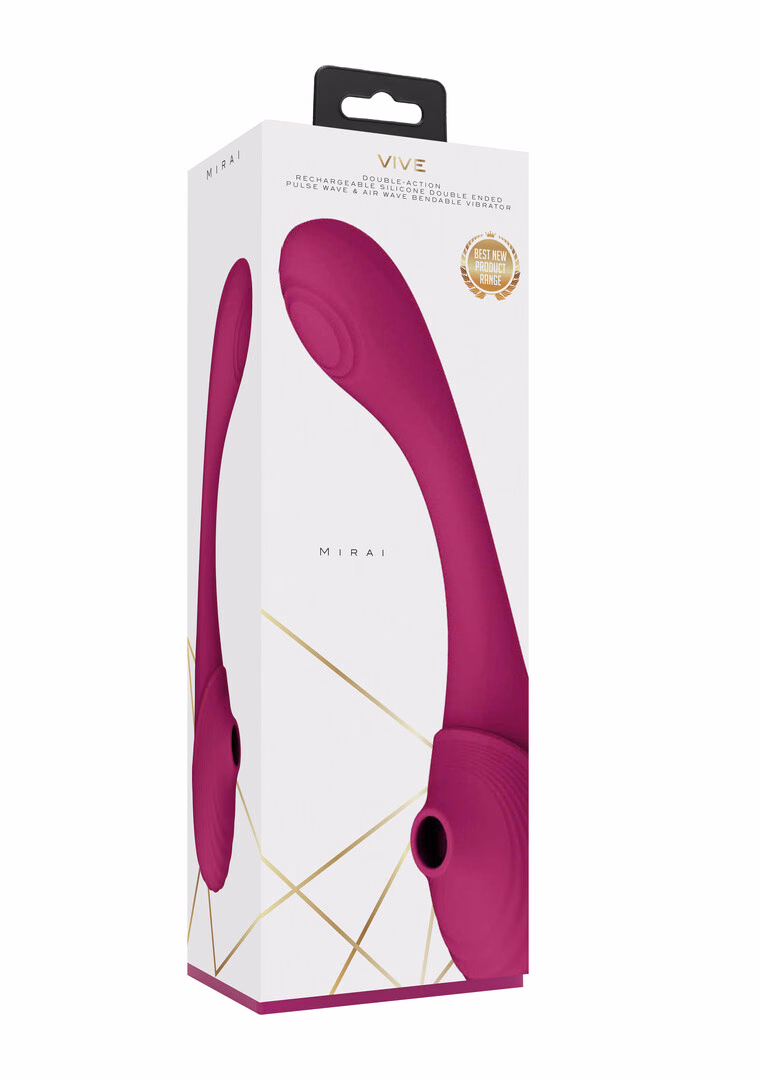 Mirai - Double Ended Pulse Wave  Air Wave Bendable Vibrator - 2